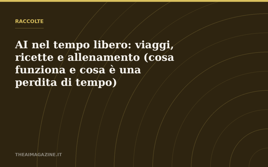 ai tempo libero viaggi ricette allenamento 2
