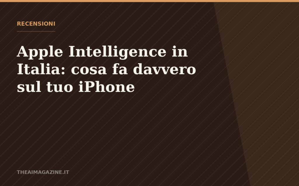 apple intelligence italia recensione 2