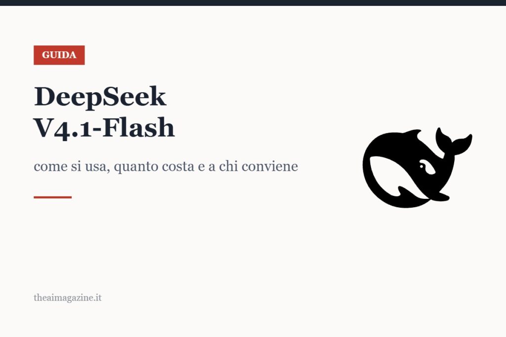 Copertina della guida a DeepSeek V4.1-Flash con il logo del modello