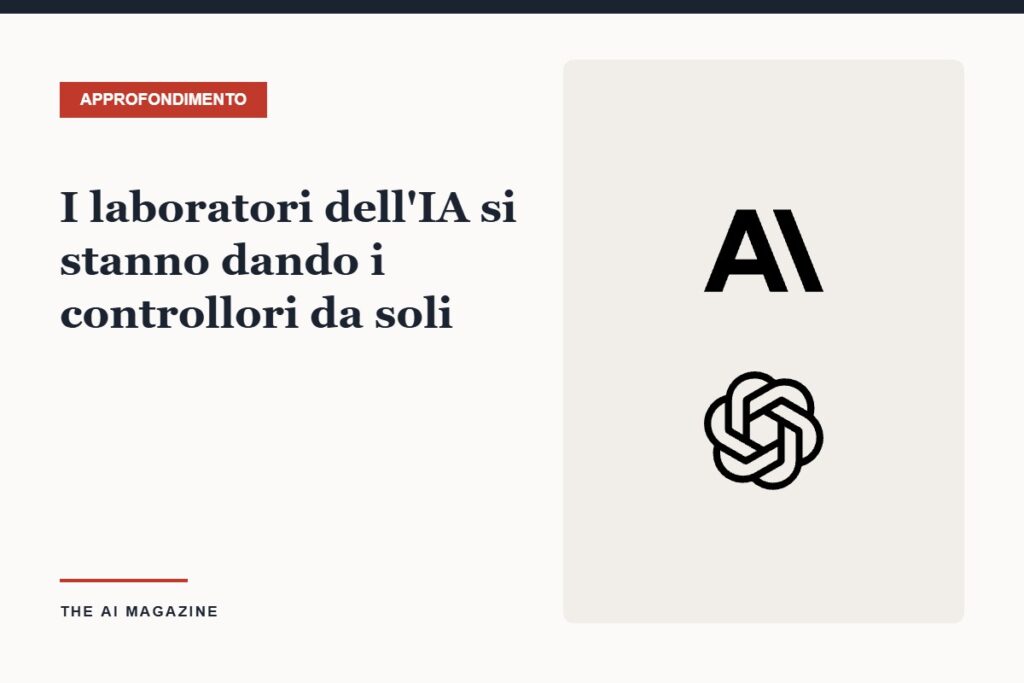 Loghi di Anthropic e OpenAI: i laboratori dell'IA e i valutatori indipendenti